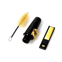 Sax Saxophone Saxophone Embout avec Cap Boucle métallique Reed Reed Brosse de nettoyage