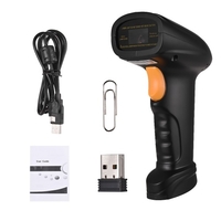 Scanner de code à barres sans fil 2.4G Aibecy 2 en 1 et USB