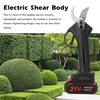 Sécateur électrique sans fil 21V cisaillement efficace arbre fruitier bonsa élagage Branches Cutter outil d