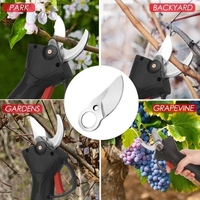 Sécateur électrique sans fil sans balais 21 V Rechargeable 2, 0 A alimenté par batterie au lithium Sécateur de branches d