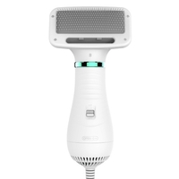 Sèche-cheveux pour animaux de compagnie Sèche-cheveux de toilettage pour animaux de compagnie 2 en 1,  brosse pour chien