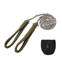 Scie à chaîne de poche 27 pouces 11 dents avec poignée Paracord scie à chaîne à main équipement de survie d