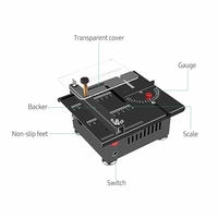 Scie à table multifonctionnelle KKmoon 100W Mini scie à découper électrique de bureau (sans lame de scie)