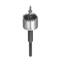Scie cloche en acier à grande vitesse Coupe-trou robuste Compatible avec une pince de 10 mm ou plus pour tôle en acier inoxydable Bois plastique