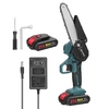 Scies électriques de taille 21V rechargeables Petite scie à chaîne à bois à une seule main (piles de 2 pcs )
