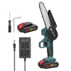 Scies électriques de taille 21V rechargeables Petite scie à chaîne à bois à une seule main (piles de 2 pcs )
