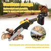 Scies électriques portatives à tailler de 21V 8pouce,  petites scie à bois avec système de lubrification pour coupe de vergers de jardin