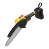 Scies électriques portatives de taille de 21V 8pouce de 8pouce,  petites scies à bois avec système de lubrification pour coupe de vergers de jardin (piles de 2pcs)