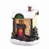 Scène de Noël Maisons de construction Maison avec lumière LED chaude Cadeau Ornamnet de Noël à piles