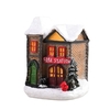 Scène de Noël Maisons de construction Maison avec lumière LED chaude Cadeau Ornamnet de Noël à piles