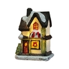 Scène de Noël Maisons de construction Maison avec lumière LED chaude Cadeau Ornamnet de Noël à piles