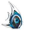 Sculpture Bleu Stripe Tropical Fish Tooarts verre Décoration Glass Fish