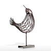Sculpture de fil de fer Oiseau Tooarts Métal Décoration créative Sculpture Oiseau
