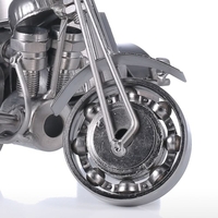 Sculpture Fer Art Motorcycle Tooarts Décoration Artisanat Métal Sculpture moderne Artisanat Création cadeau