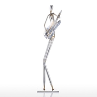 Sculpture Fer Orchestre Guitare électrique Tooarts Métal Sculpture Résumé Sculpture Sculpture moderne Band Instrument Décoration Ornement Cadeau
