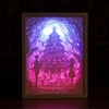 Sculpture sur papier 3D veilleuse LED Papercut boîte à lumière Sculptures cadre cadeau lampe de bureau décorative
