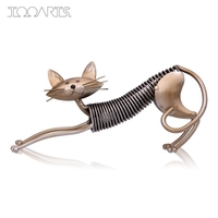 Sculpture TOOARTS Métal Fer Art Cat Spring fait chat Artisanat Artisanat Décoration d