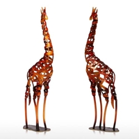 Sculpture TOOARTS Métal Fer tressé Giraffe Accueil Articles d