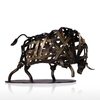 Sculpture TOOARTS Métal Fer tressées Cattle Accueil ameublement articles artisanaux