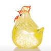 Sculpture Tooarts Petit Verre Poulet Home Decor Modern Glass Art moderne Sculpture Ornement Cadeau animal Artisanat Décoration