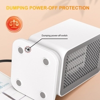 Secouant la tête chauffage silencieux petit ventilateur de chauffage chauffage rapide contrôle de température intelligent maison bureau bureau chauffage électrique