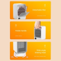 Secouant la tête chauffage silencieux petit ventilateur de chauffage chauffage rapide contrôle de température intelligent maison bureau bureau chauffage électrique