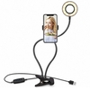 Selfie Ring Light avec support de téléphone paresseux pour maquillage en streaming en direct