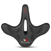 Selle de vélo large coussin de coussin de vélo de montagne confortable selle de siège de cycle étanche pour hommes femmes VTT de route