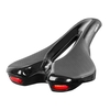 Selle de vélo Selle souple de vélo avec chargement USB Avertissement Feu arrière Coussin de siège respirant pour VTT Vélo de route