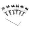 Selles de pont de guitare électrique avec clé pièces de rechange de guitare électrique pour guitare ST 6 pièces