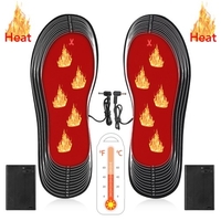 Semelles chauffantes électriques USB portables chauffe-pieds électriques semelles chauffantes lavables semelles thermiques coupables