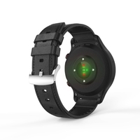 SENBONO Air 1 montre intelligente à écran tactile de 1, 6 pouce 400*400px- cuir noir,  3 Go + 32 Go