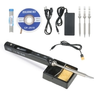SEQURE Mini fer à souder électrique avec affichage numérique LED Kit de fer à souder intelligent avec adaptateur d