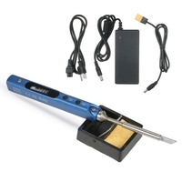 SEQURE Mini fer à souder électrique avec affichage numérique LED Kit de fer à souder intelligent avec adaptateur d