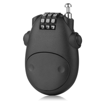 Serrure de casque de moto serrure par mot de passe câble télescopique antivol serrure 3 chiffres pour valise casque bagages boîte à outils