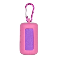 Serviette de sport compacte avec manchon en silicone Serviette de visage rafraîchissante pour l