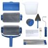 Set de rouleau à peinture avec des bâtons décorer Set de pinceau de peinture Runner Tool (tube en acier inoxydable 10Pcs)
