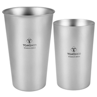 Set de tasses à bière à une paroi et à deux parois en titane 10oz 17oz