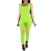 Sexy femmes manches moulante Jumpsuit Ripped coupe-circuit du Club One Piece Bodysuit barboteuses Salopette Pantalon long