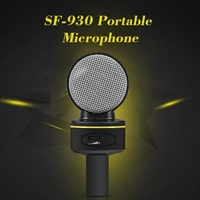 SF-930 Mini Microphone Portable pour Audio Studio Enregistrement Sonore PC Ordinateur Portable 3.5mm Plug Stéréo Micro