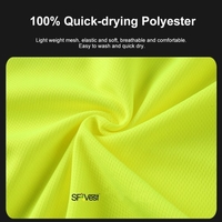 SFVest 4006 T-shirt Réfléchissant Vêtements De Travail Vêtements De Travail À Manches Courtes Chemise De Sécurité Réfléchissante Respirant