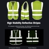SFVest Gilet de sécurité réfléchissant Gilet réfléchissant Multi poches Vêtements de travail Sécurité Vêtements de travail Jour Nuit Moto Vélo Avertissement Sécurité Gilet