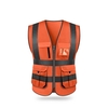 SFVest Gilet de sécurité réfléchissant Gilet réfléchissant Multi poches Vêtements de travail Sécurité Vêtements de travail Jour Nuit Moto Vélo Avertissement Sécurité Gilet