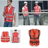 SFVest Gilet de sécurité réfléchissant Gilet réfléchissant Multi poches Vêtements de travail Sécurité Vêtements de travail Jour Nuit Moto Vélo Avertissement Sécurité Gilet