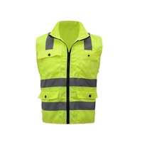 SFVest Gilet de sécurité réfléchissant Gilet réfléchissant Multi poches Vêtements de travail Sécurité Vêtements de travail Jour Nuit Moto Vélo Avertissement Sécurité Gilet