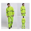 SFVest Haute Visibilité Vêtements de pluie réfléchissants Costume Lumineux Sécurité Imperméable Costume De Plein Air Randonnée Randonnée Équitation Hommes et Femmes Imperméable Oxford Tissu Revêtement