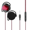 SHINI SN-Q140S 3.5mm casques filaires Sport casque oreille-crochet casque contrôle de ligne Volume écouteur avec micro pour téléphone