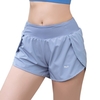 Short de course 2 en 1 pour femme à séchage rapide Sport Active Workout Gym Yoga Short avec poche