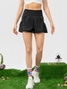 Short de course 2-en-1 pour femme avec poches Short de sport