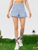 Short de course 2-en-1 pour femme avec poches Short de sport